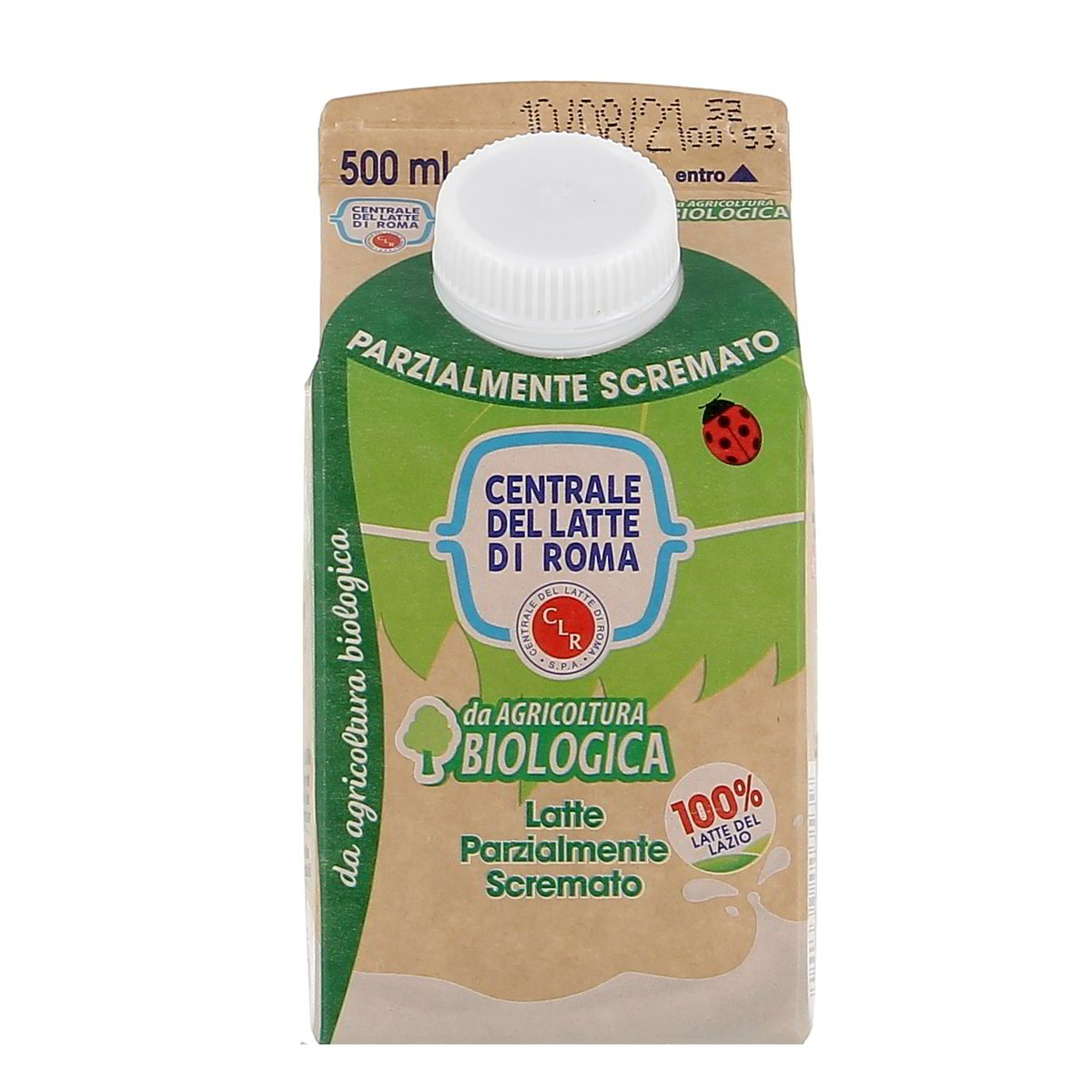 Centrale del Latte di Roma Latte Fresco Biologico Parzialmente Scremato 500 ml Conservare in frigorifero