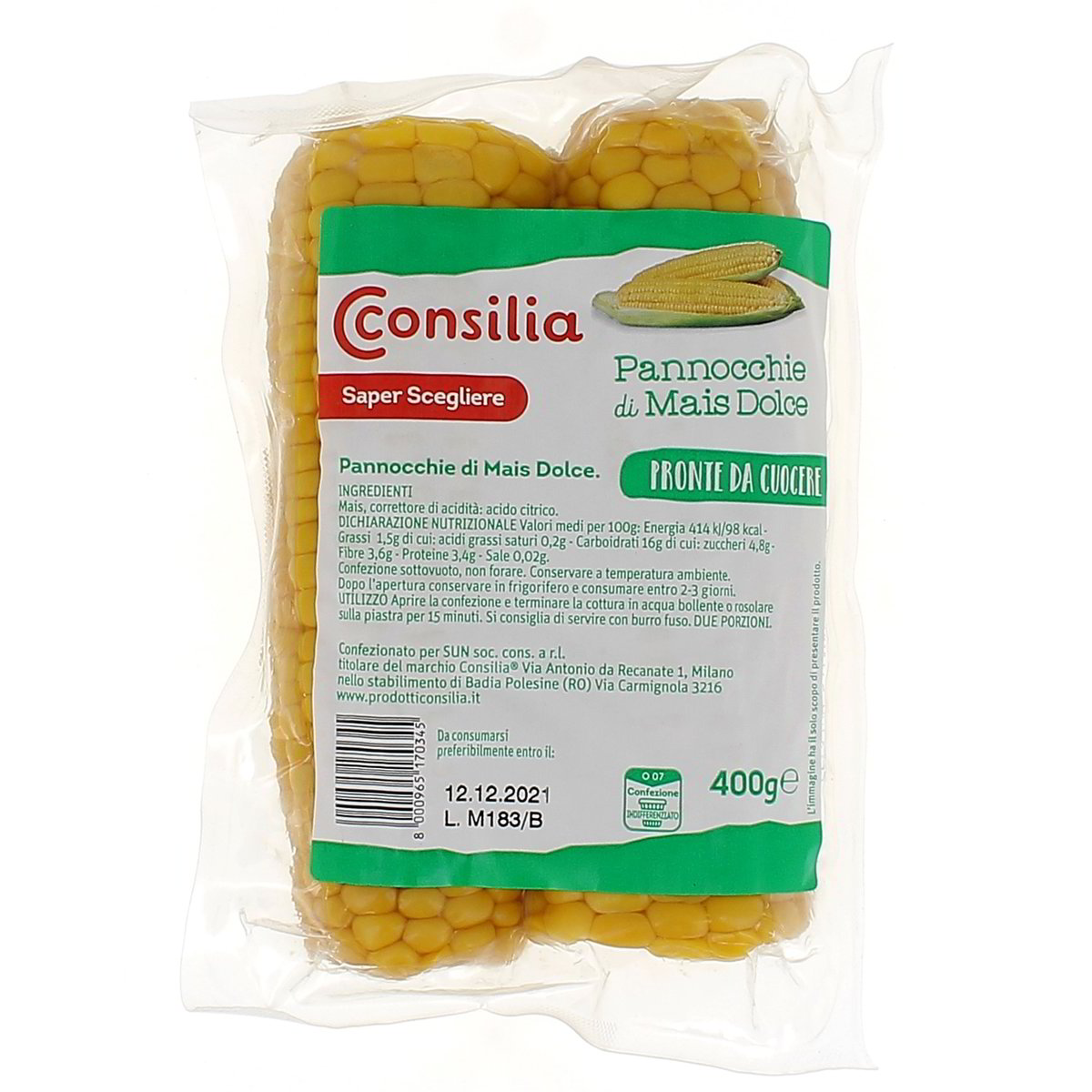 Consilia Pannocchie Di Mais Dolce 400 g