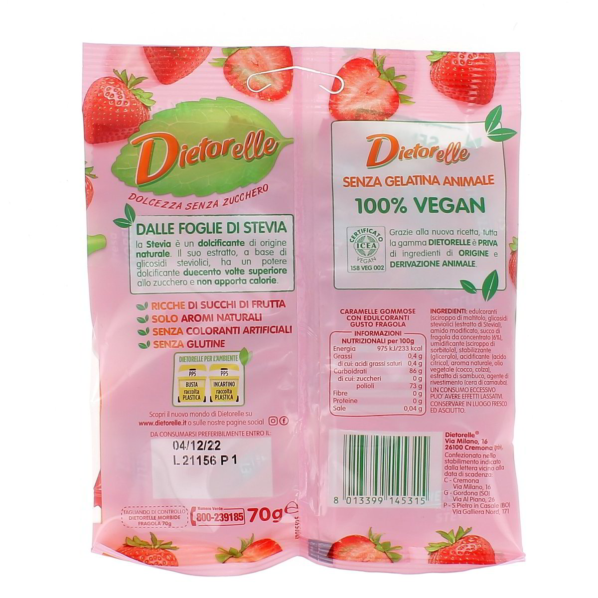 Dietorelle Morbide Fragola 70 g — immagine 3