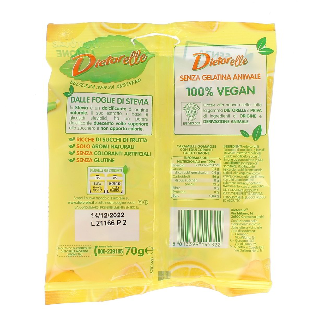 Dietorelle Morbide Limone 70 g — immagine 3