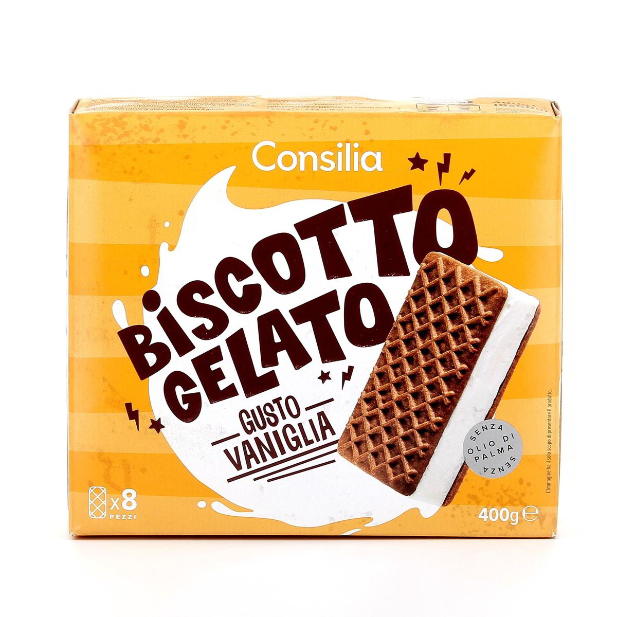 Consilia 8 Biscotti Gelato Gusto Vaniglia 400 g