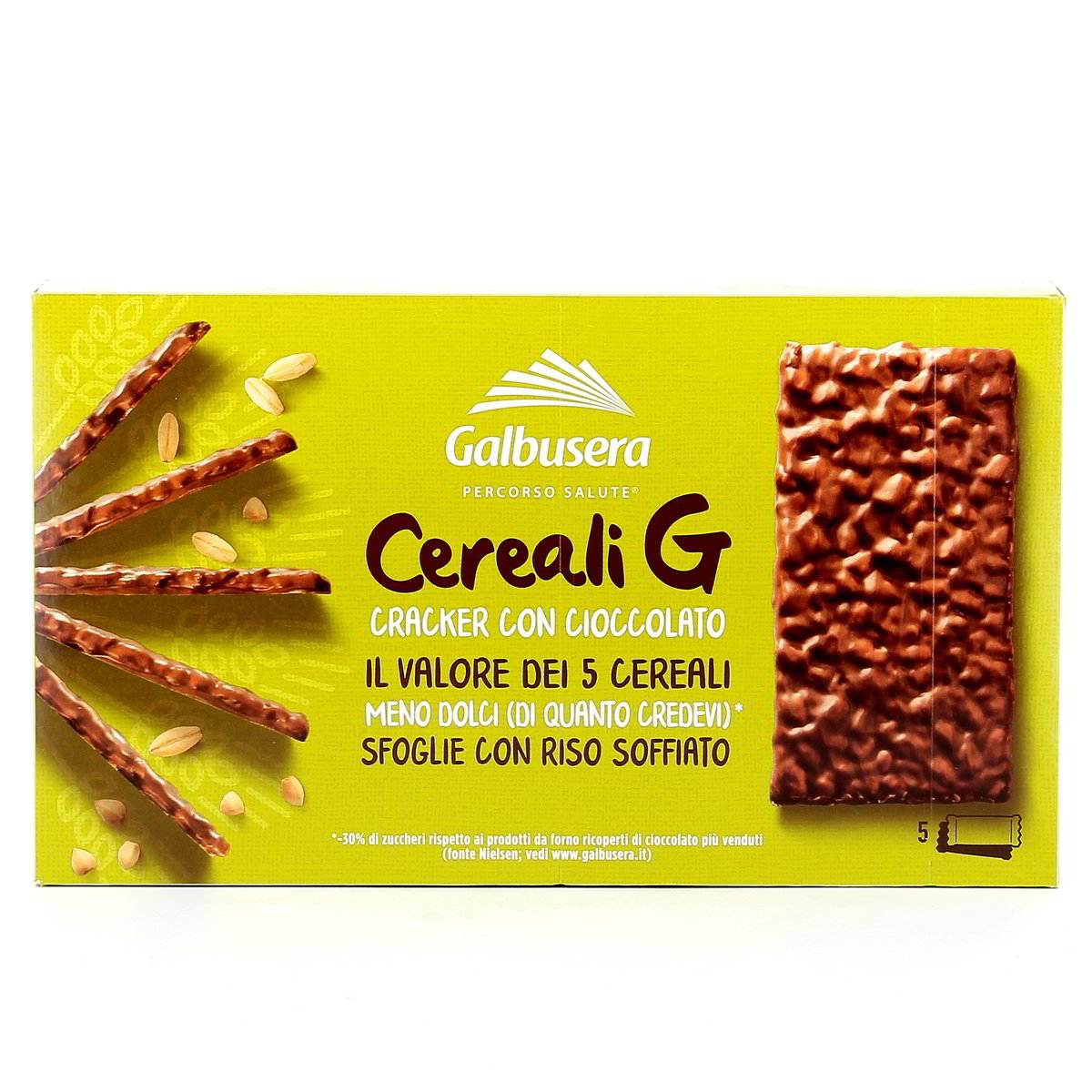 Galbusera Riso Su Riso Golosi E Croccanti Con Riso Soffiato Ricoperto Di Cioccolato 150 g