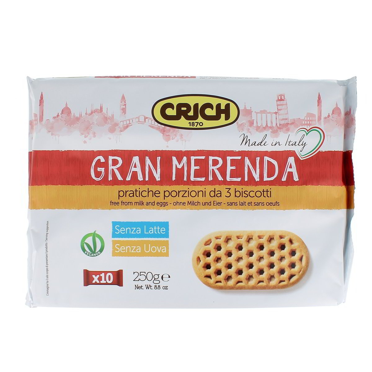 Crich Gran Merenda Frollini Senza Latte E Uova 250 g