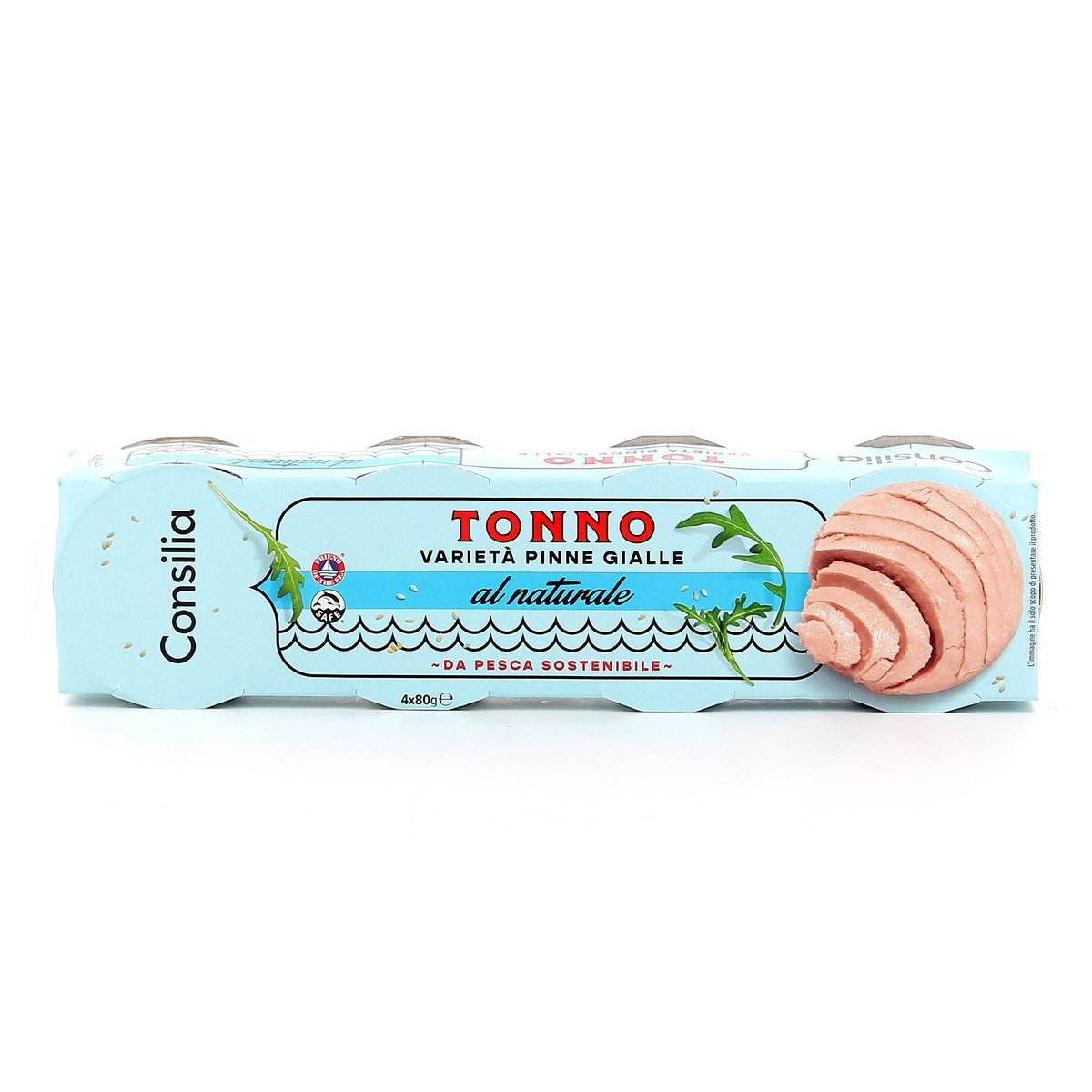 Consilia Tonno Al Naturale 4x80 g - sgocciolato 4x56 g