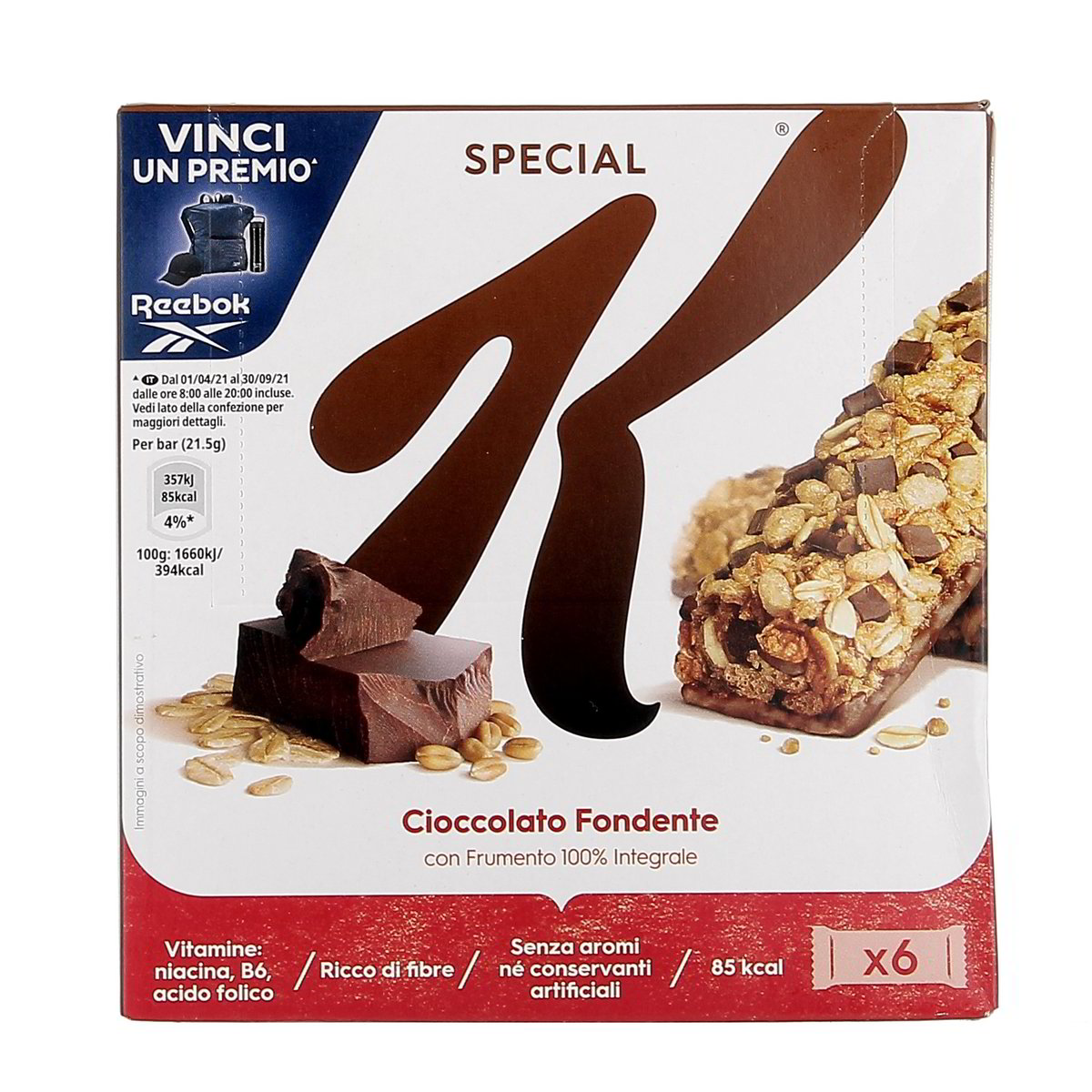 Kellogg'S SPECIAL K BARRETTE CON CIOCCOLATO FONDENTE x6 129 g