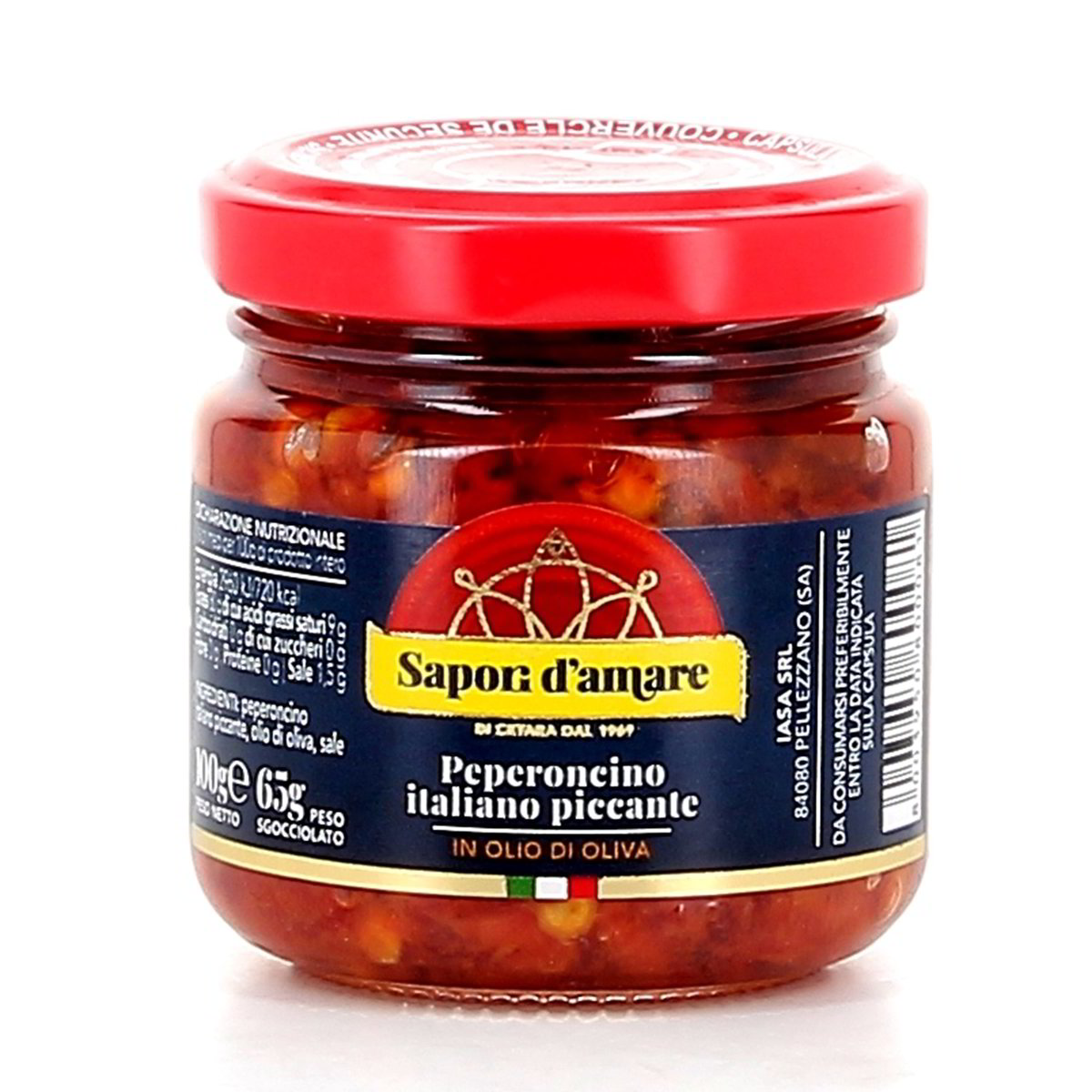 Sapori D'Amare Peperoncino Italiano Sottolio 100 g - sgocciolato 65 g