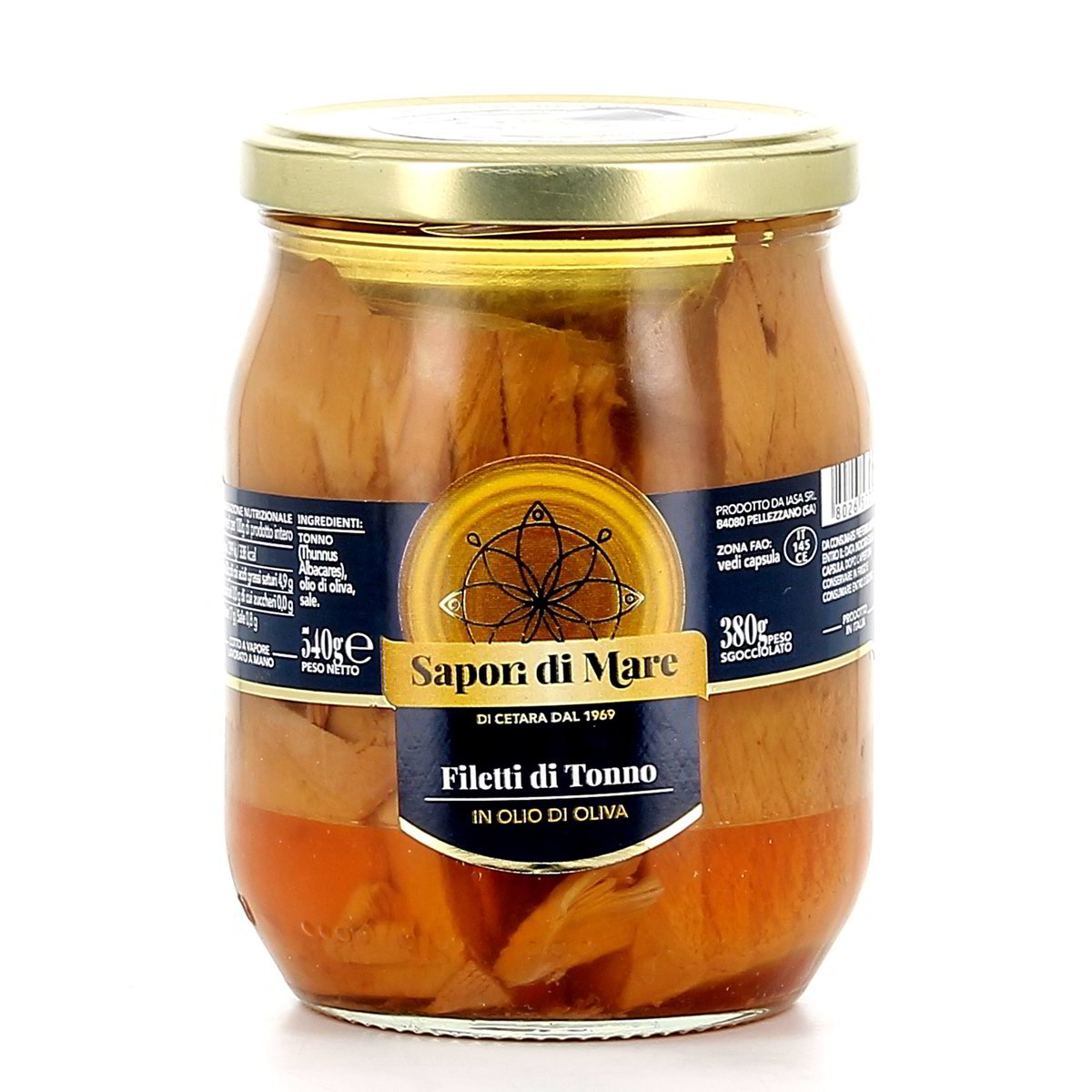 Sapori di Mare Filetti Di Tonno In Olio Di Oliva 540 g - sgocciolato 380 g