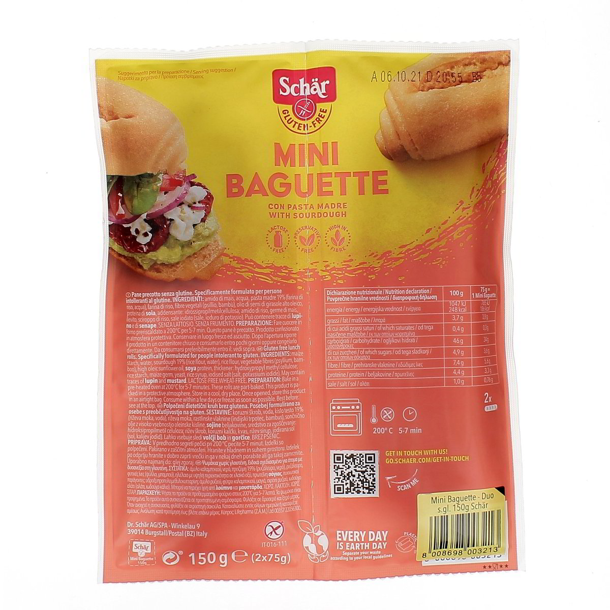 Schär Mini Baguette Duo 2X75 g
