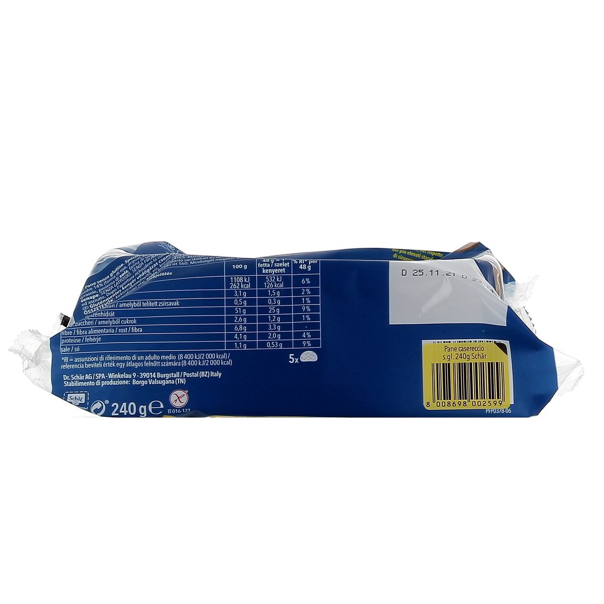 Schär Pane Casereccio Gluten Free 240 g — immagine 3