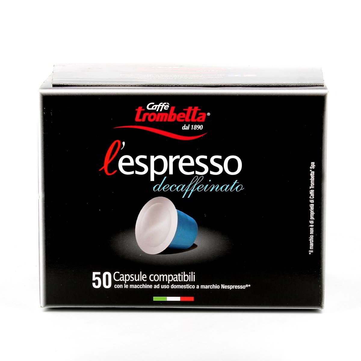 Caffè Trombetta L'espresso Caps Decaffeinato 50 pezzi - 275 g totali