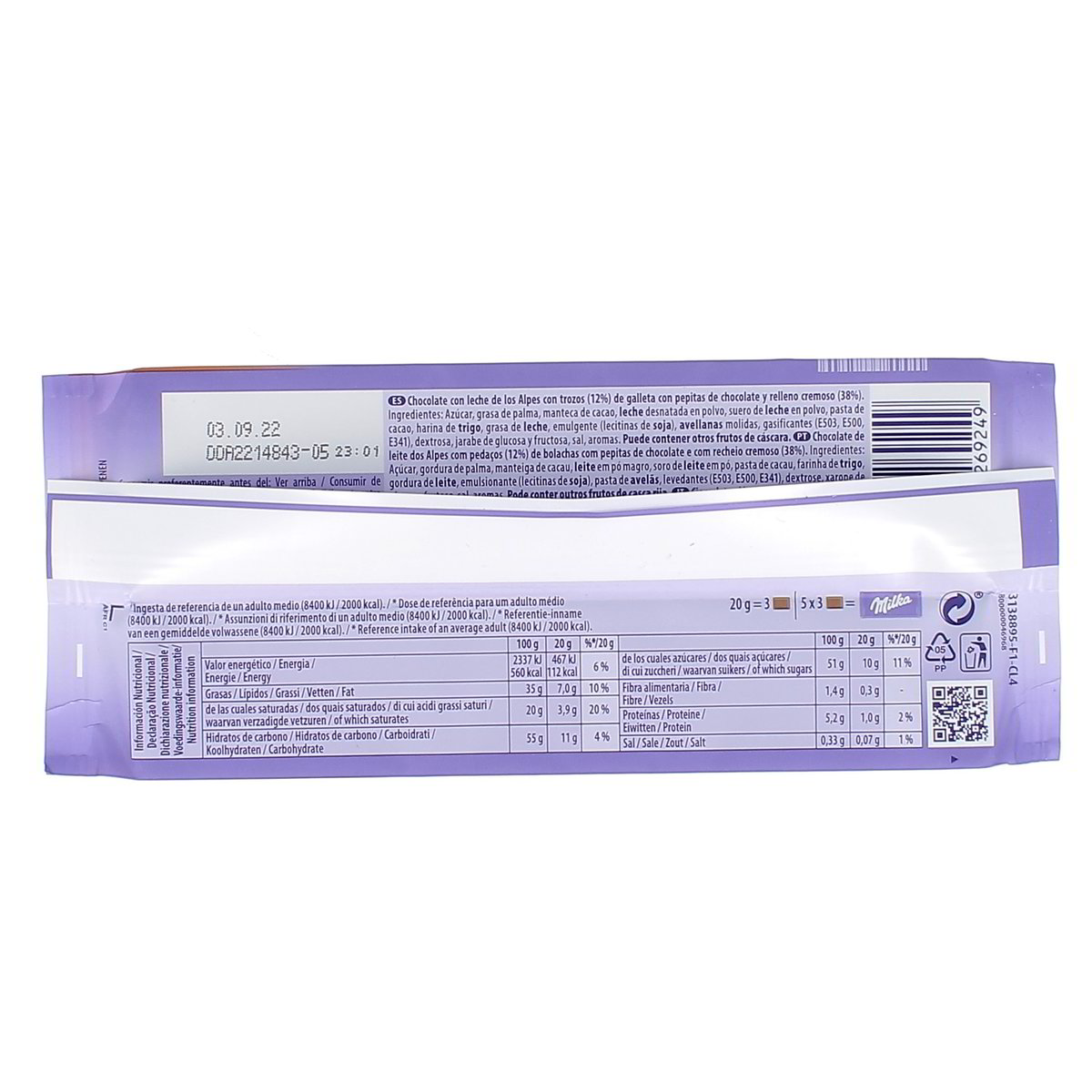 Milka Milka & Chips Ahoy Tavoletta 100 g — immagine 3