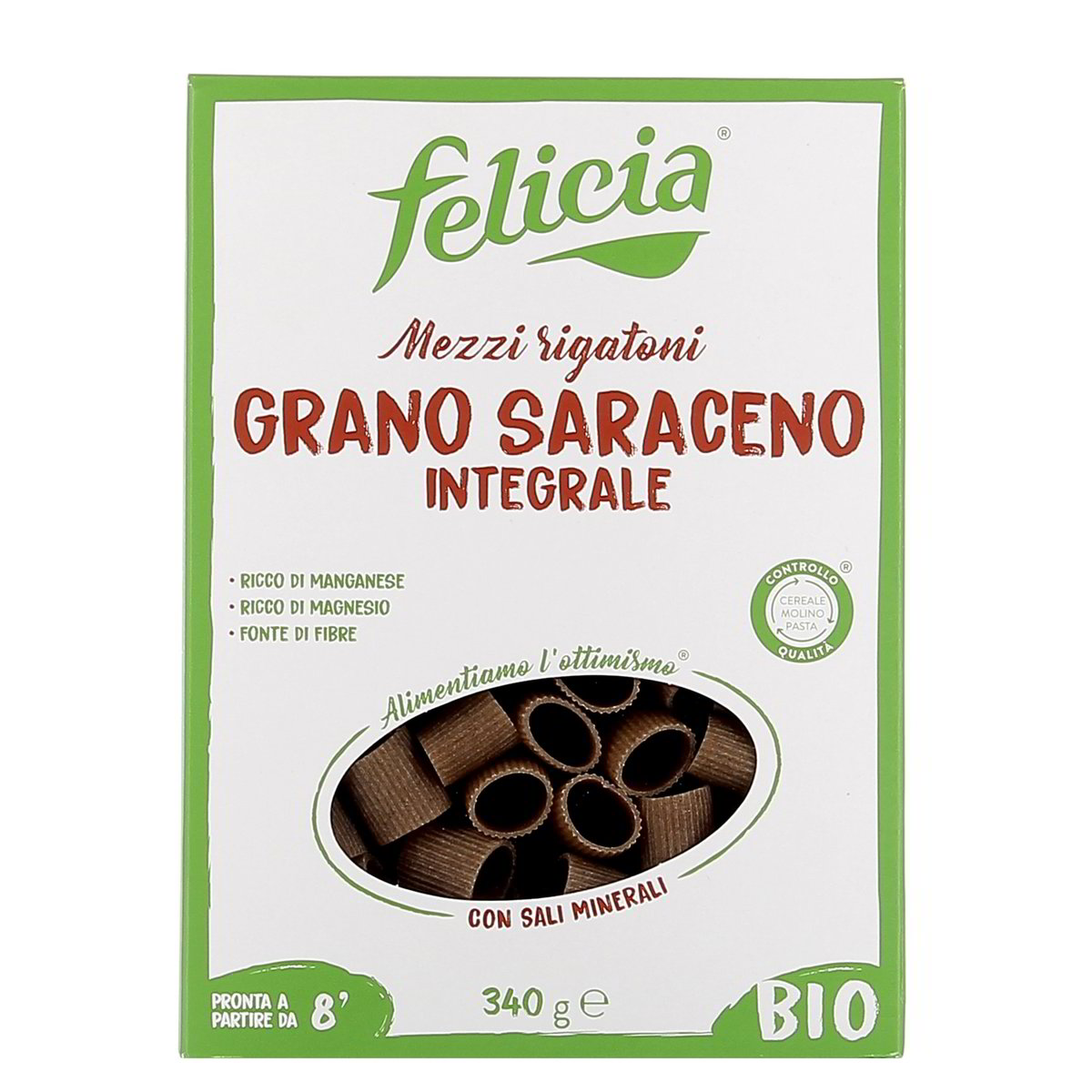Felicia Mezzi Rigatoni Grano Saraceno Integrale Bio 340 g