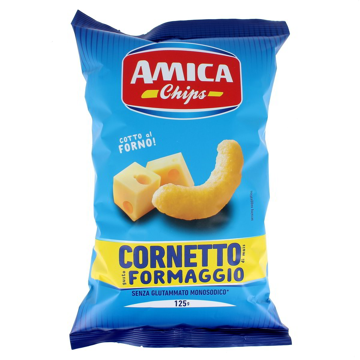 Amica Chips Cornetti Gusto Formaggio 125 g