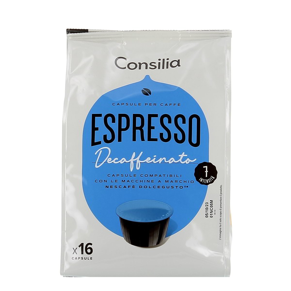 Consilia Capsule Per Caffè Espresso Decaffeinato 16 pezzi - 112 g totali
