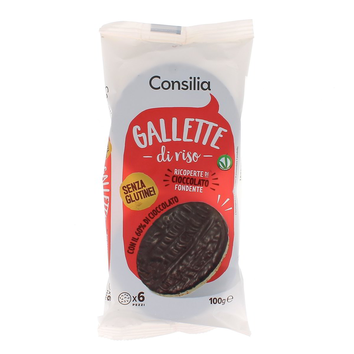 Consilia Gallette Di Riso Ricoperte Di Cioccolato Fondente 100 g