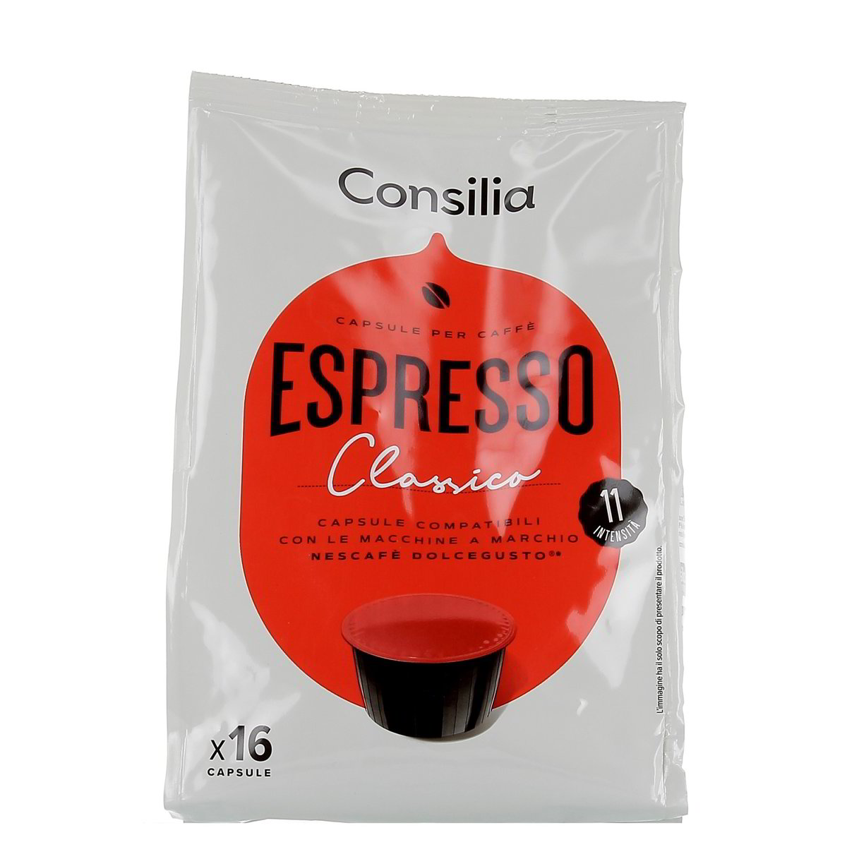 Consilia Capsule Per Caffè Espresso Classico 16 pezzi - 112 g totali