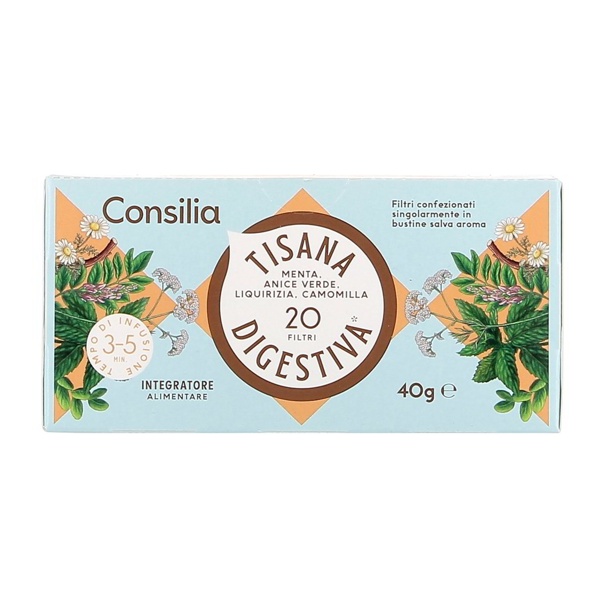 Consilia Tisana Digestiva Anice Verde Menta Liquirizia Camomilla 20 Filtri 40 g
