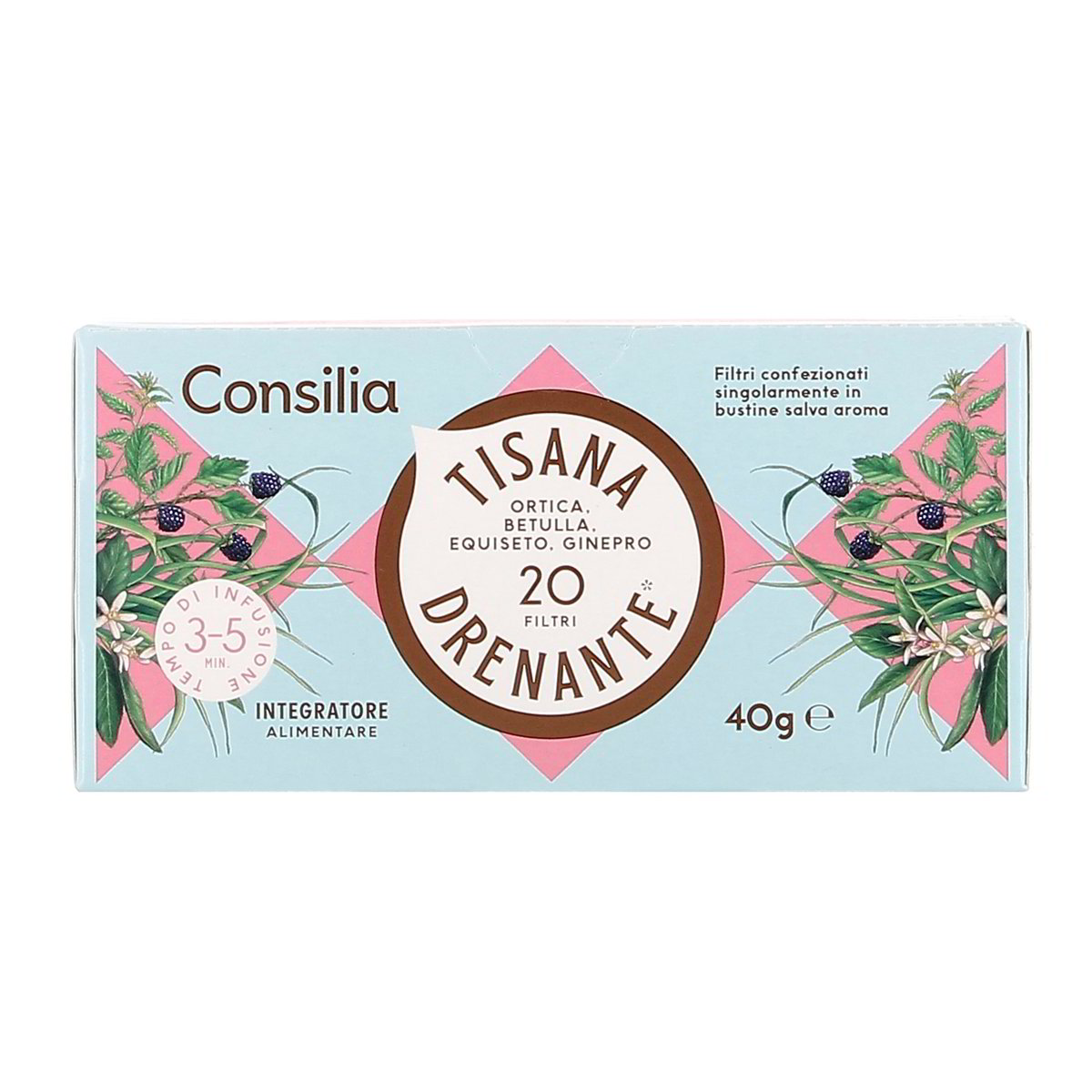 Consilia Tisana Drenante Ortica Betulla Rquiseto Ginepro 20 Filtri 40 g