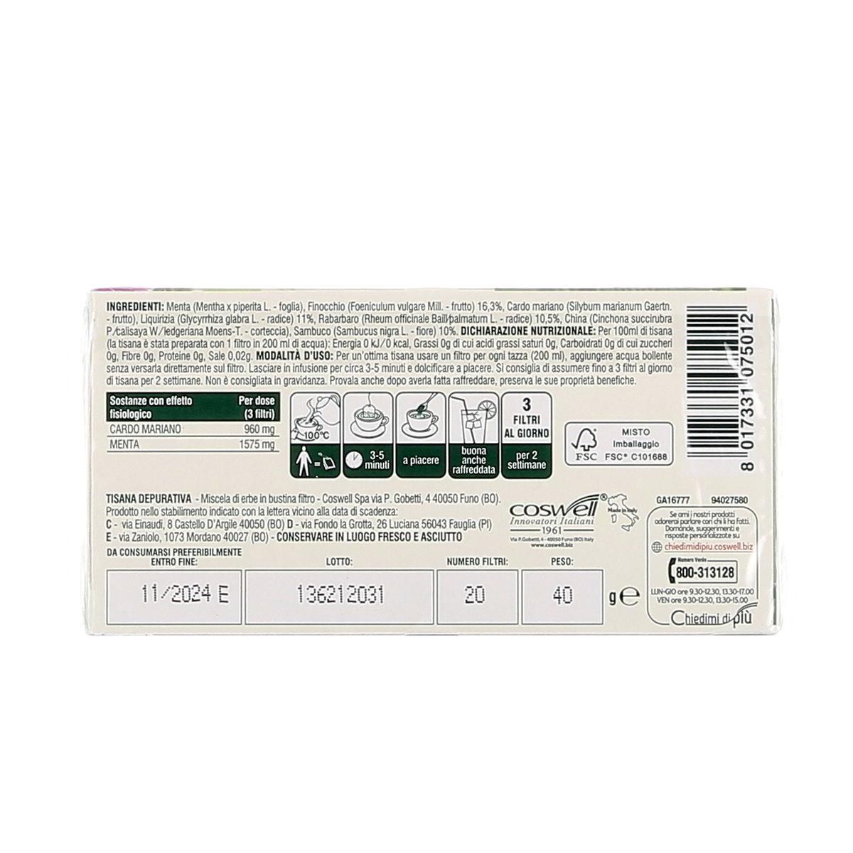 L'Angelica Tisana Depurativa 20 Filtri 40 g — immagine 3