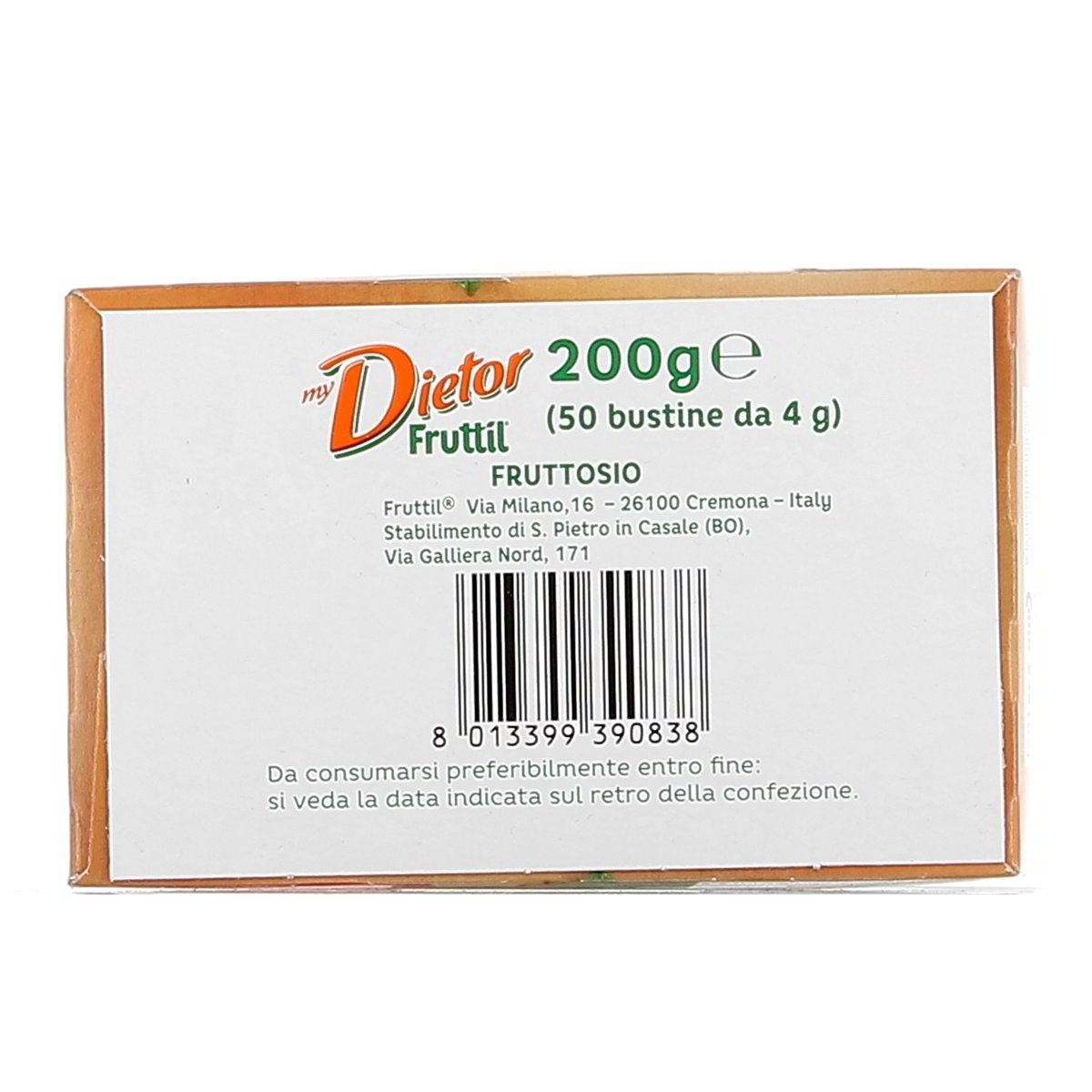 Fruttil Dolcificante Fruttosio Puro 200 g — immagine 3