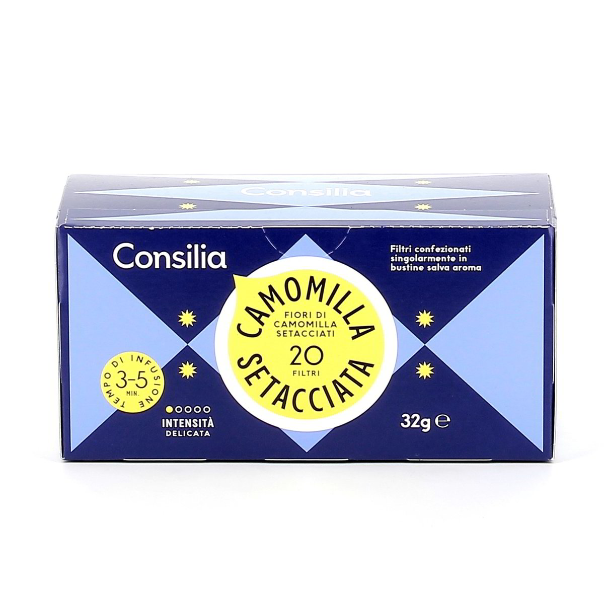 Consilia Camomilla Setacciata 20 Filtri 32 g