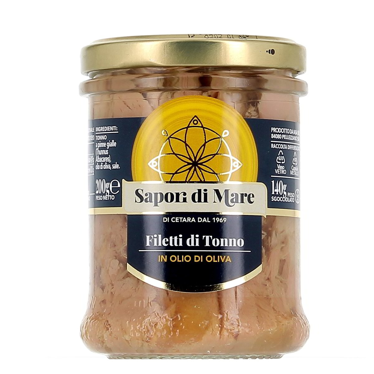 Sapori di Mare Filetti Di Tonno In Olio Di Oliva 200 g - sgocciolato 140 g
