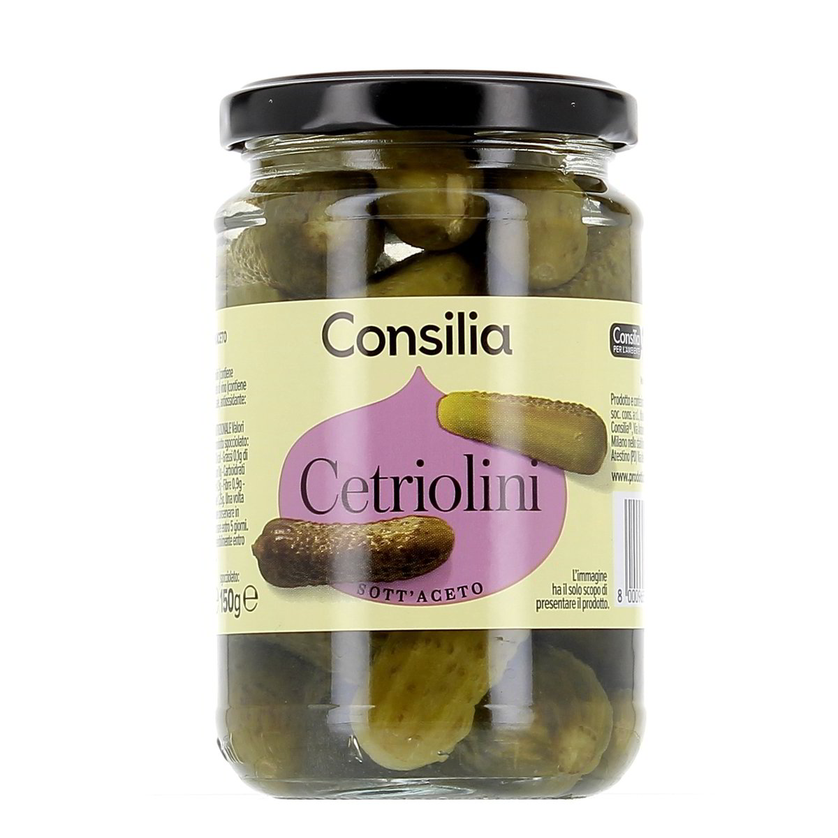 Consilia Cetriolini Sottaceto 300 g - sgocciolato 150 g