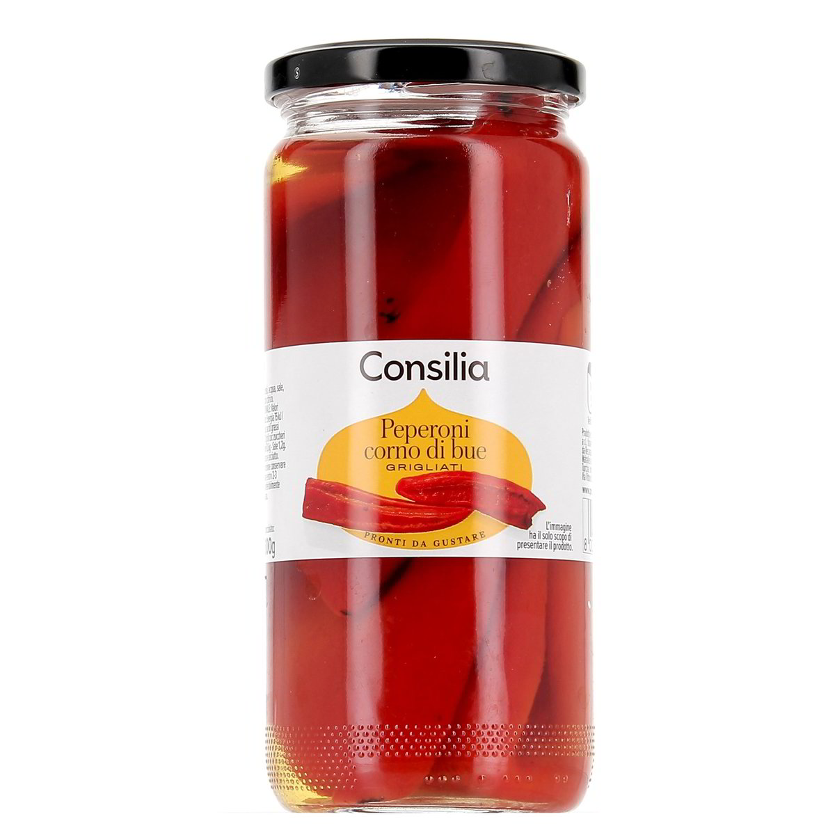 Consilia Peperoni Corno Di Bue Grigliati 475 g - sgocciolato 300 g