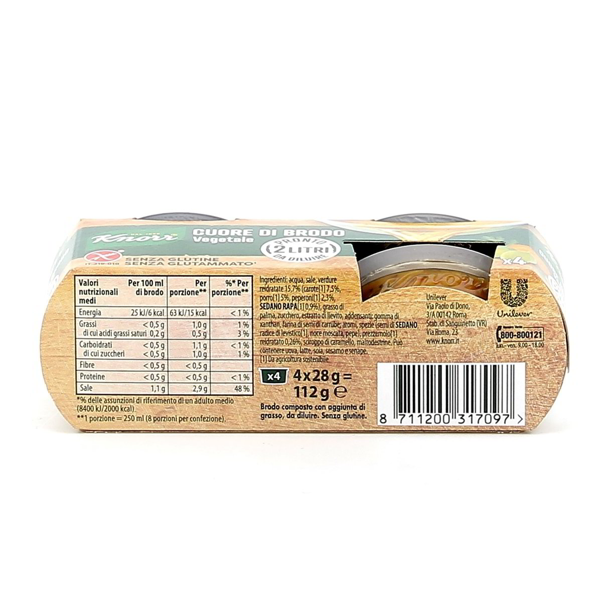 Knorr VEGETALE CUORE DI BRODO x4 112 g — immagine 3