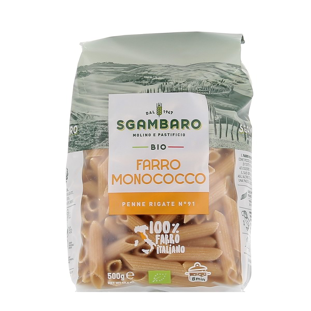 Sgambaro Farro Monococco Penne Rigate N.91 Bio 500 g