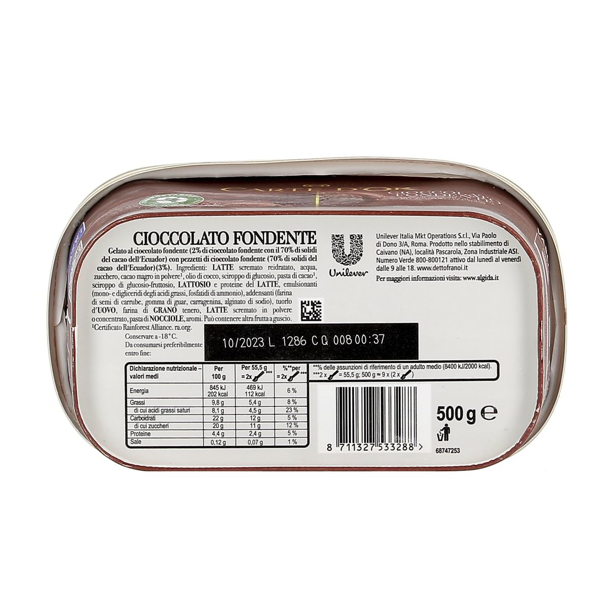 Algida Carte D'or Cioccolato Fondente 500 g — immagine 3