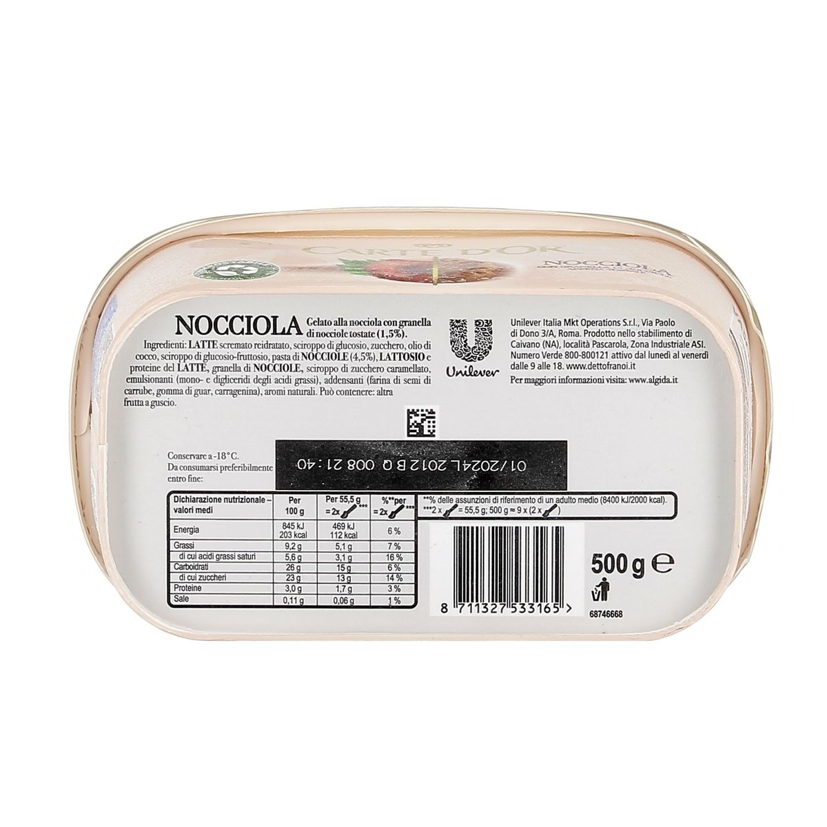 Algida Carte D'or Nocciola 500 g — immagine 3
