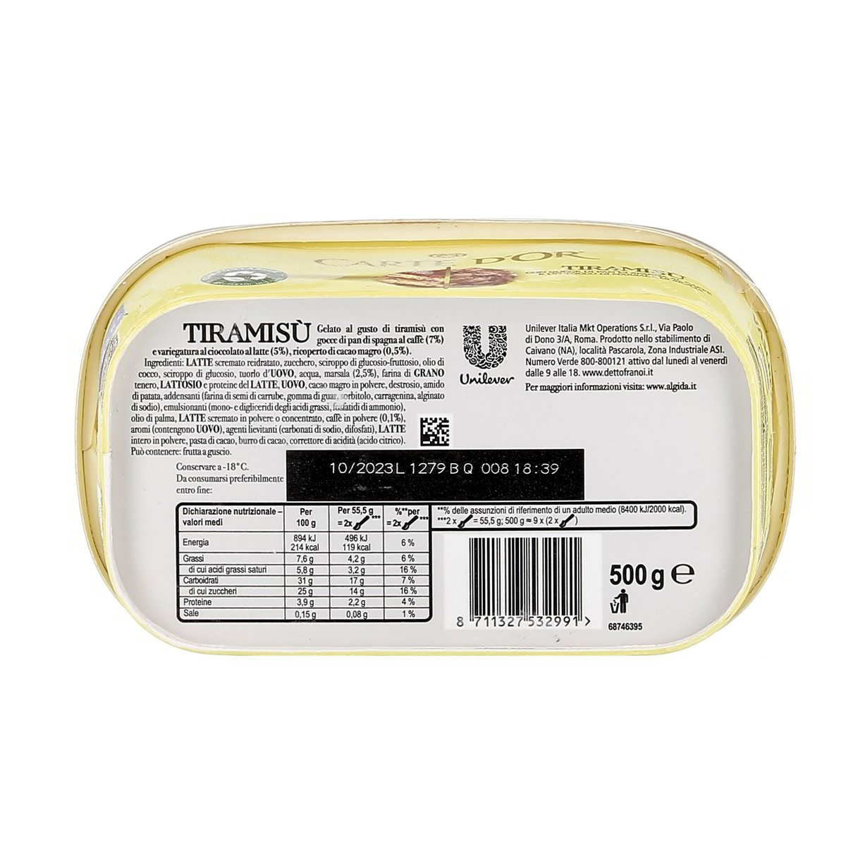 Algida Carte D'or Tiramisù 500 g — immagine 3