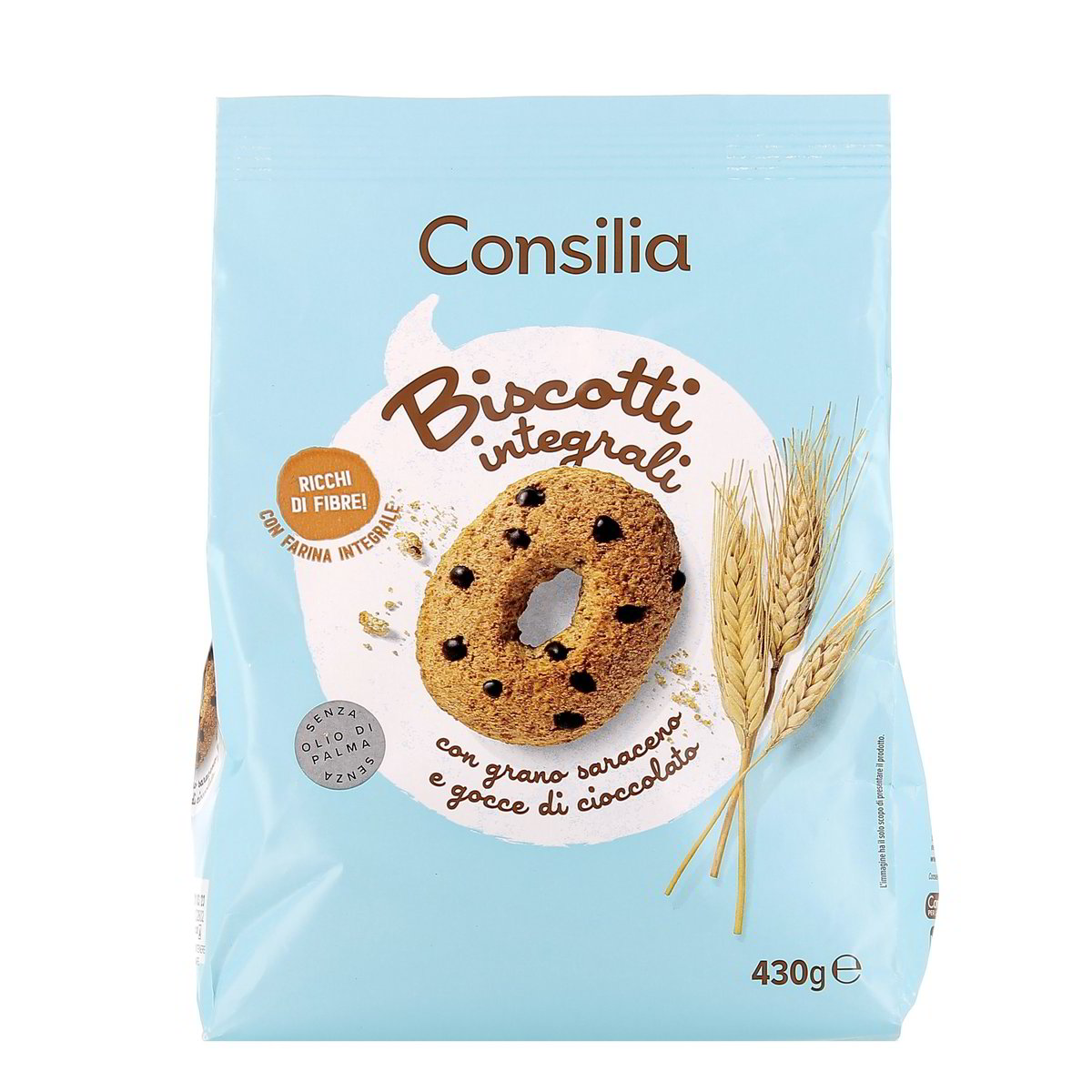 Consilia Biscotti Integrali Grano Saraceno E Gocce Di Cioccolato 430 g