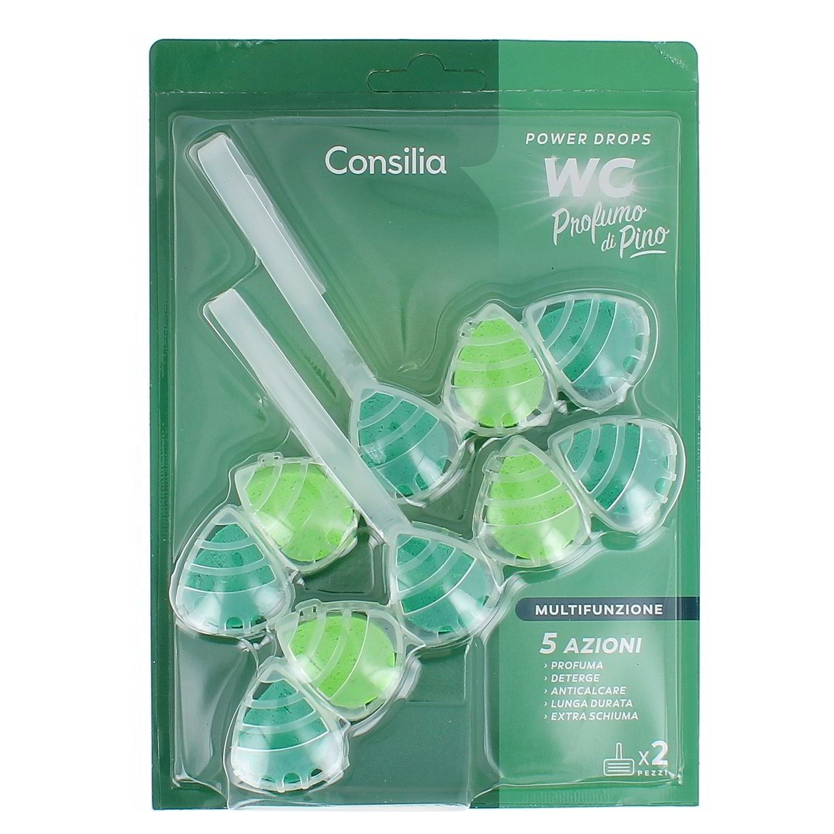 Consilia Power Drops Wc Profumo Di Pino 2 pezzi