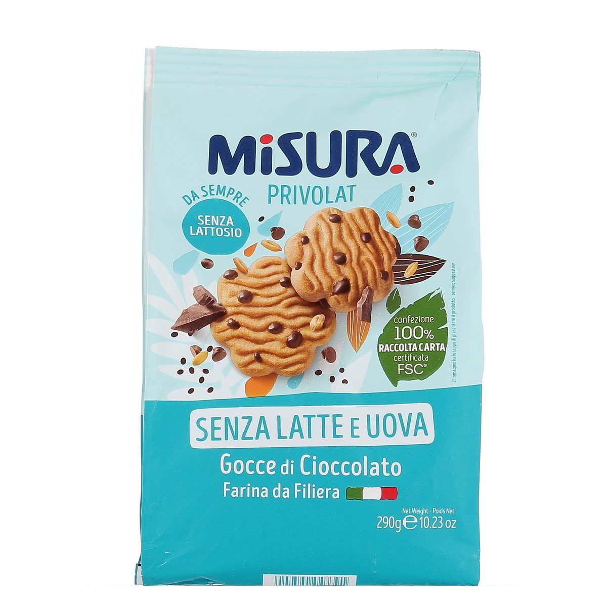 Misura Privolat Biscotti Con Gocce Di Cioccolato 290 g