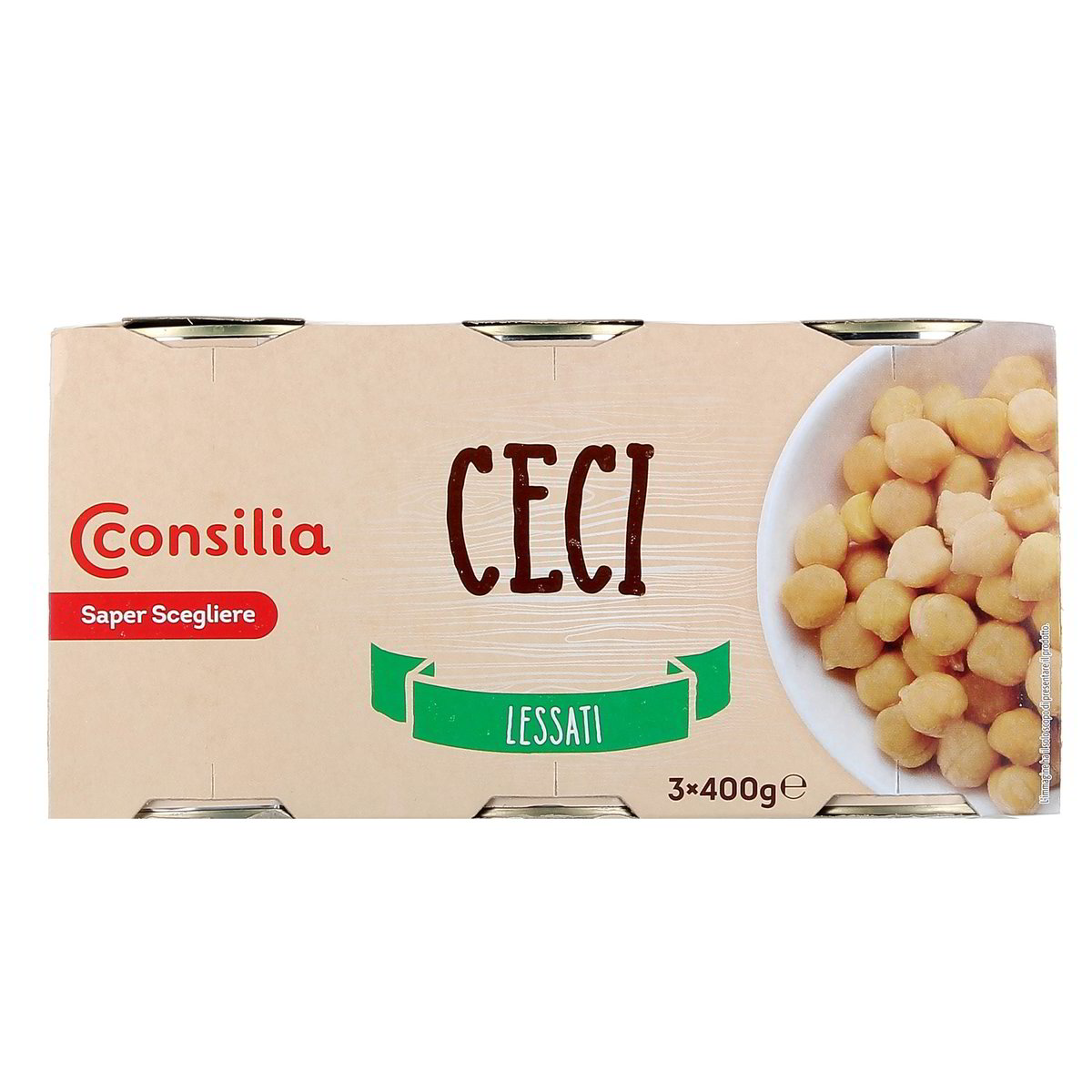 Consilia Ceci Lessati 3x400 g - sgocciolato 3x240 g