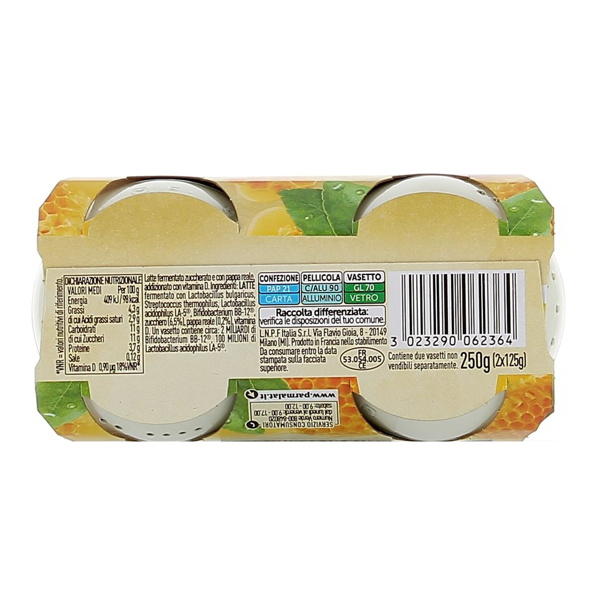 Parmalat Kyr Pappa Reale 2x125 g — immagine 3