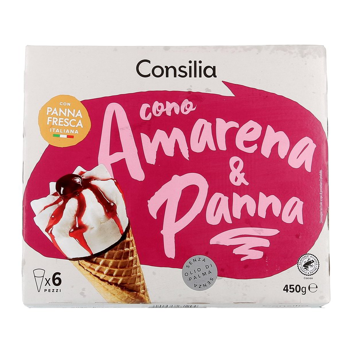 Consilia CONO PANNA E AMARENA x6 450 g