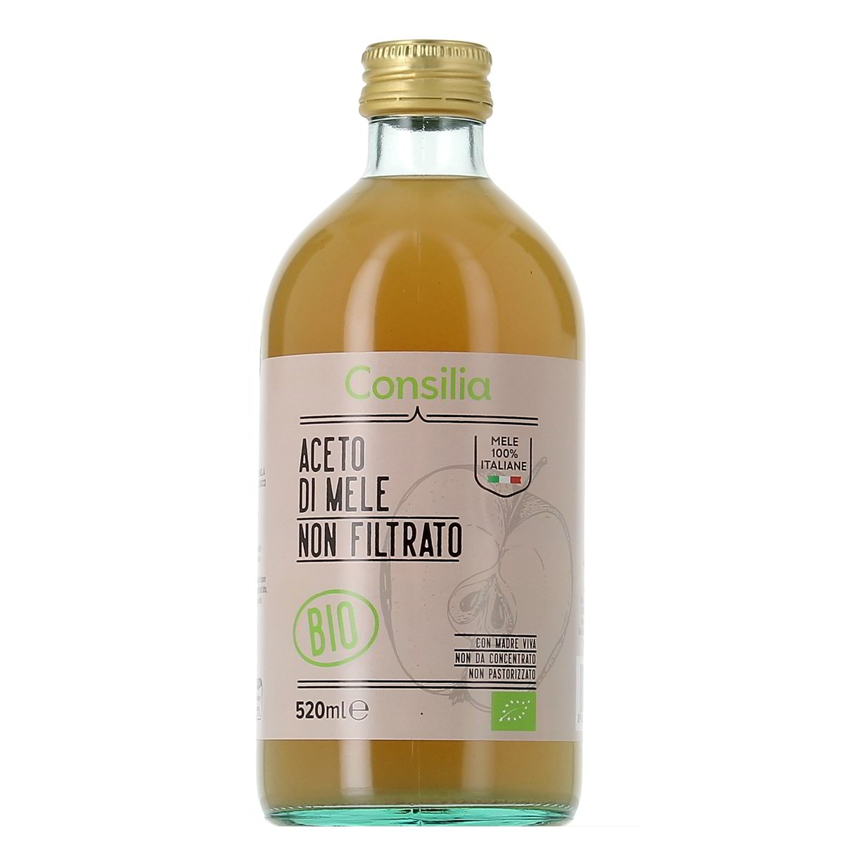 Consilia Aceto Di Mele Non Filtrato Bio 520 ml