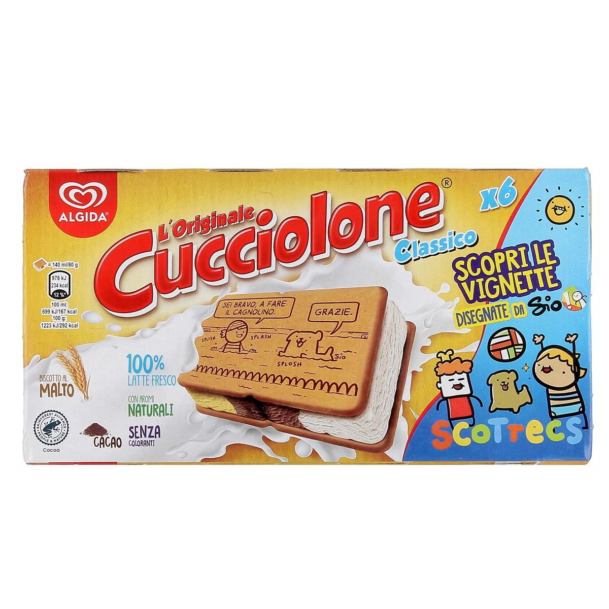 Algida CUCCIOLONE CLASSICO x6 480 g