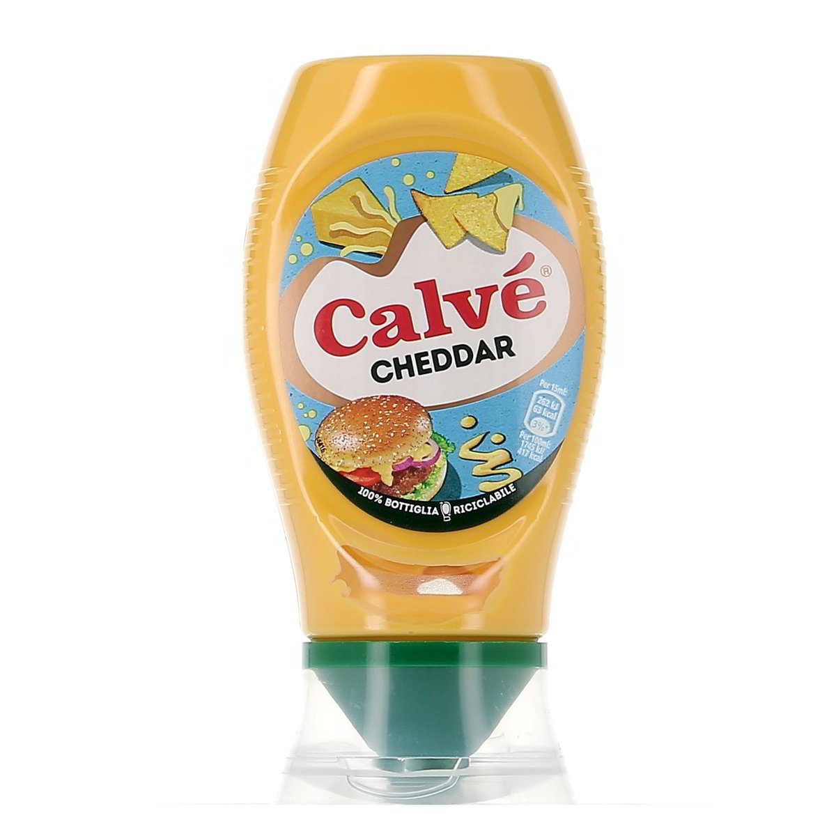 Calvé Salsa Cheddar Top Down 250 ml