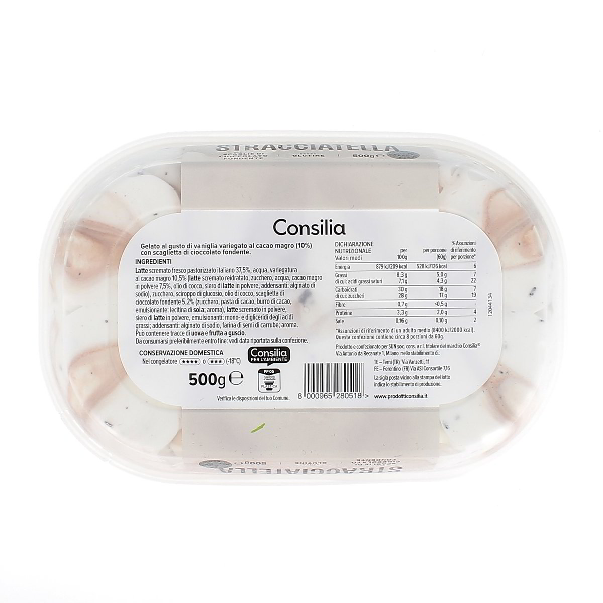 Consilia Gelato Alla Stracciatella 500 g — immagine 3