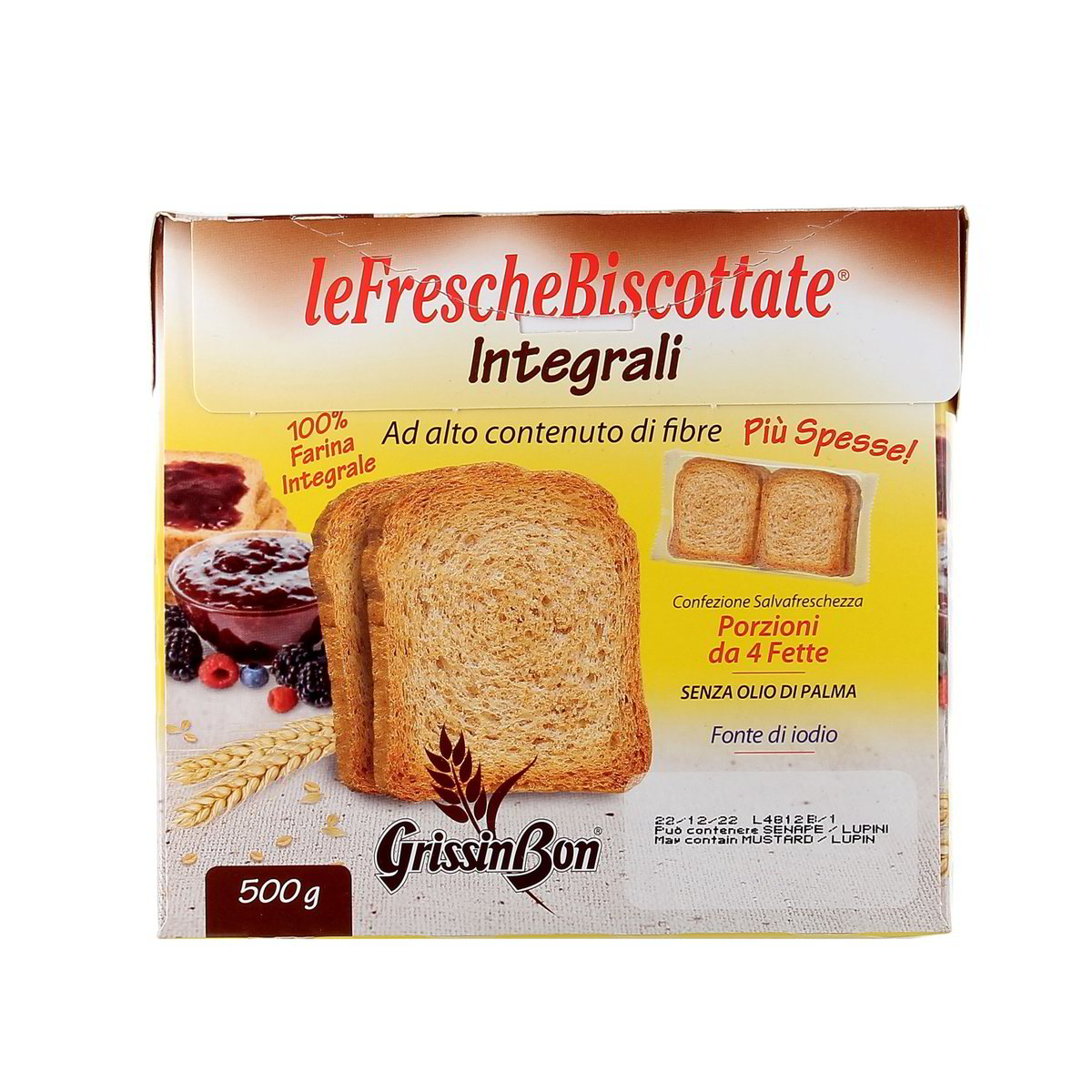 Grissin BON Le Fresche Biscottate Integrali 500 g