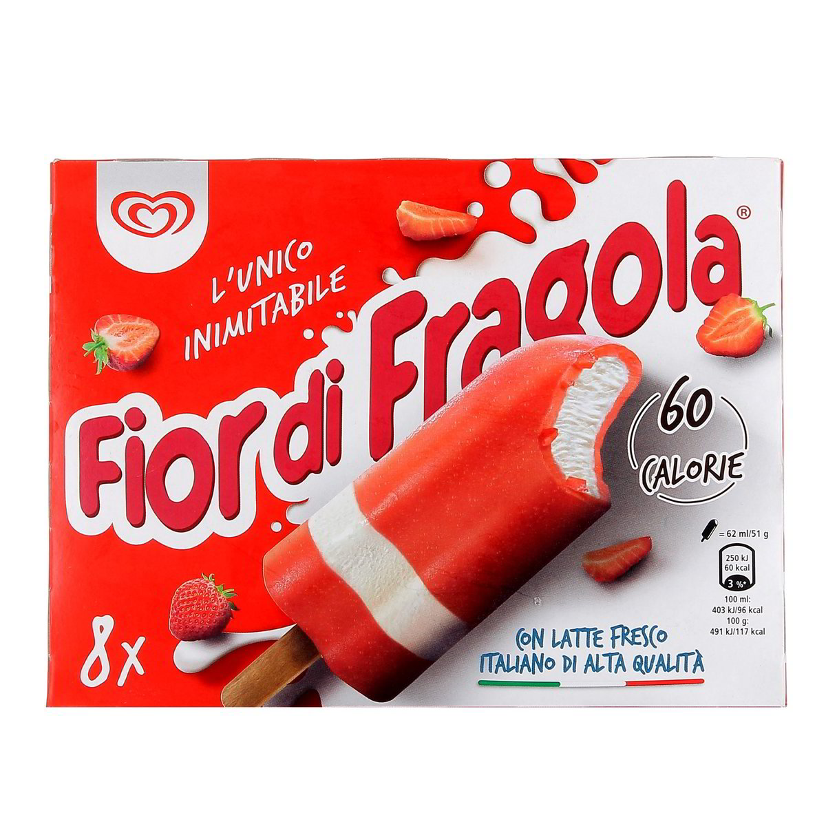 Algida FIOR DI FRAGOLA x8 408 g