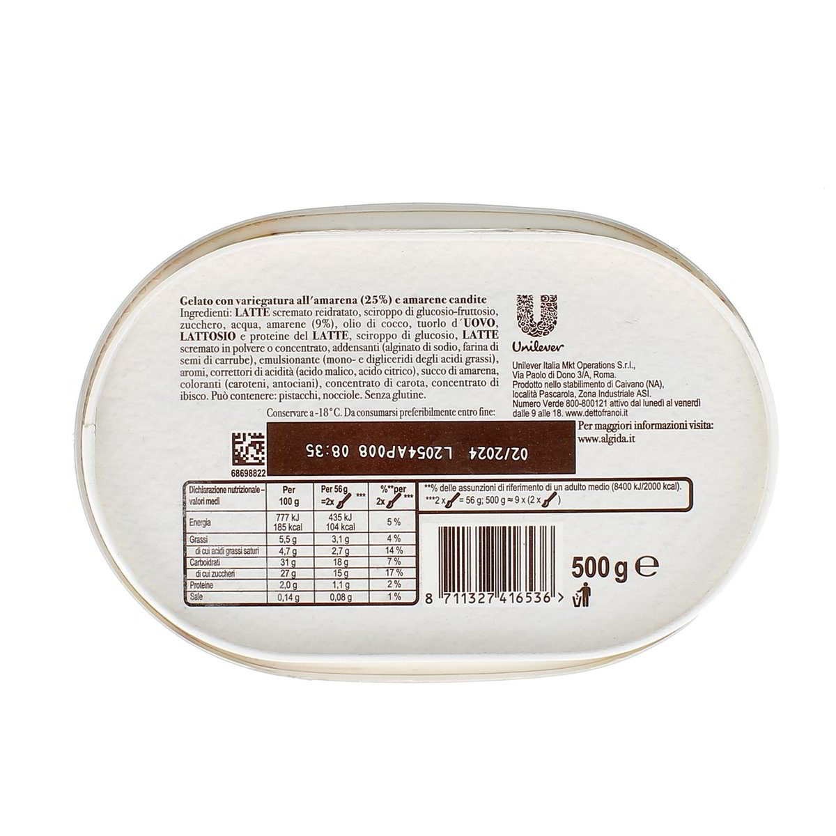 Algida Carte D'or Affogato All'amarena Spagnola 500 g — immagine 3