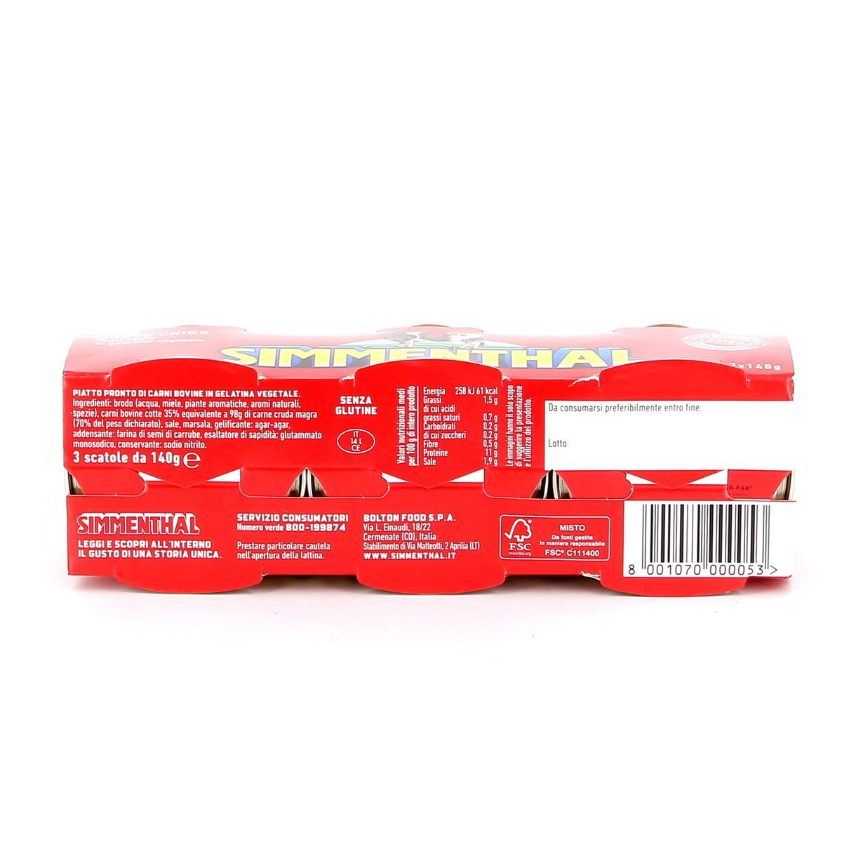 Simmenthal Carne In Gelatina 3x140 g — immagine 3
