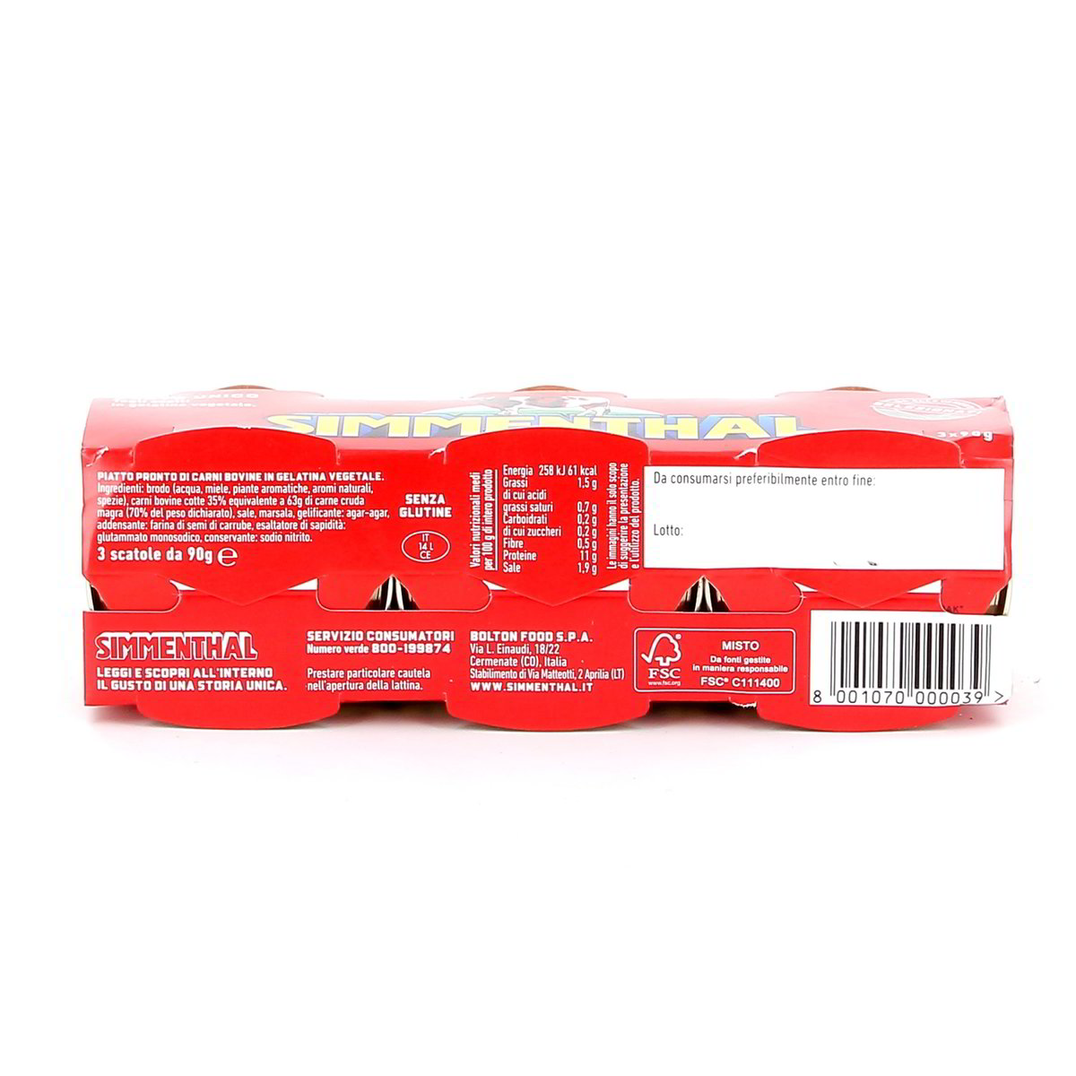 Simmenthal Carne In Gelatina 3x90 g — immagine 3