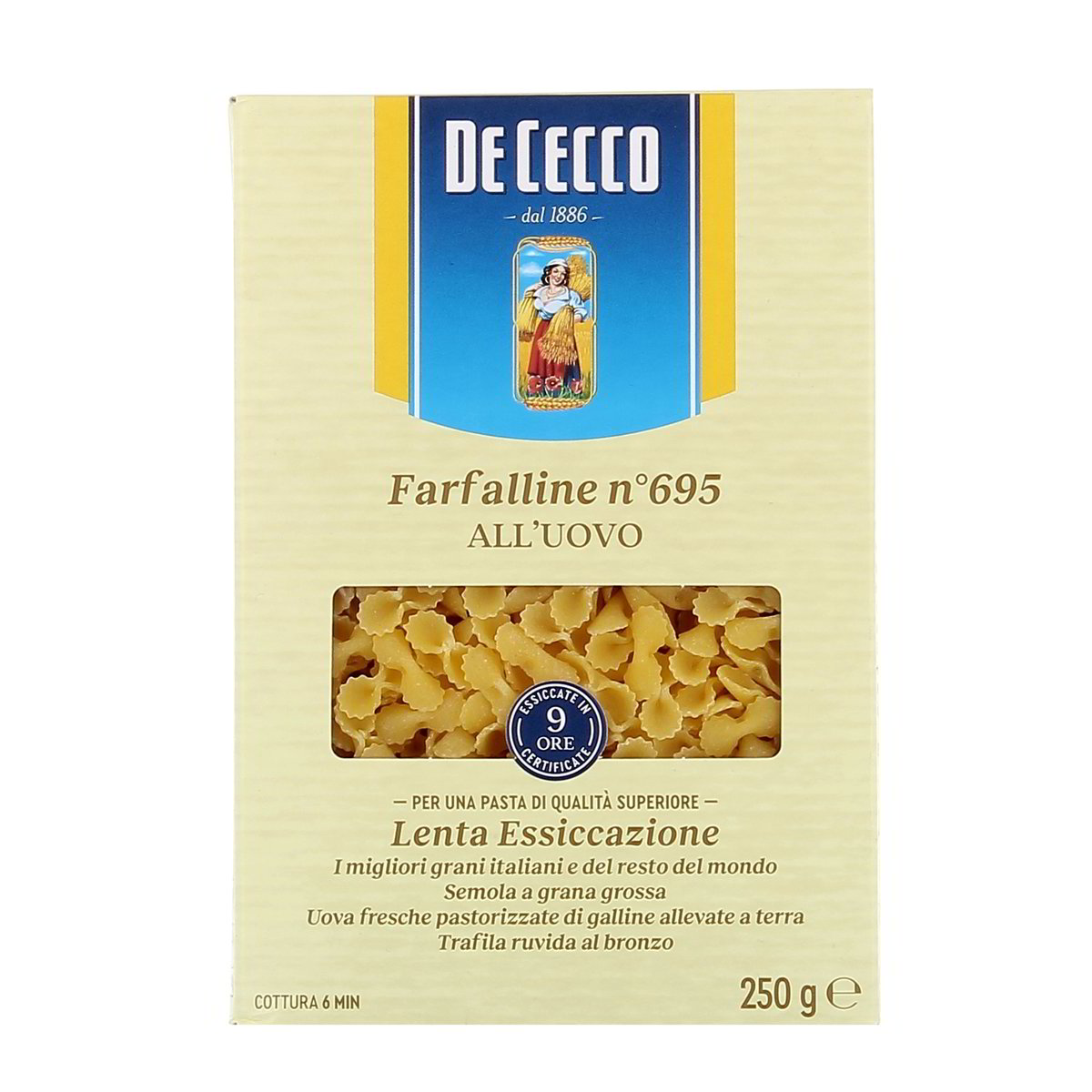 DE Cecco Farfalline All'uovo N.695 250 g
