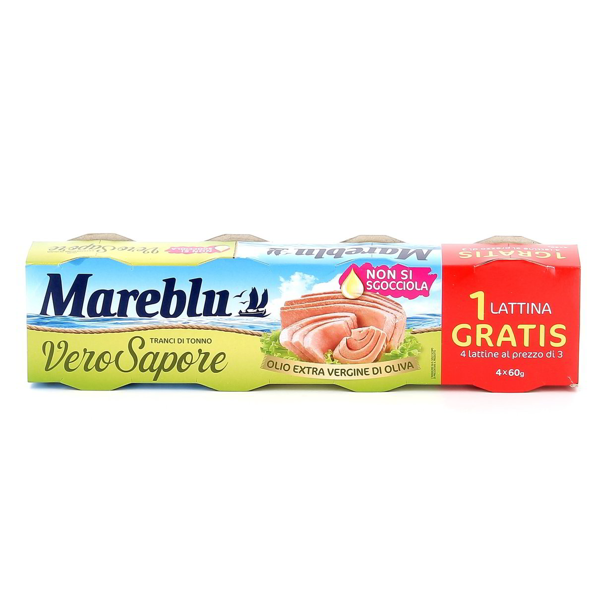 Mareblu Vero Sapore Tranci Di Tonno Cotti Al Vapore 4x60 g
